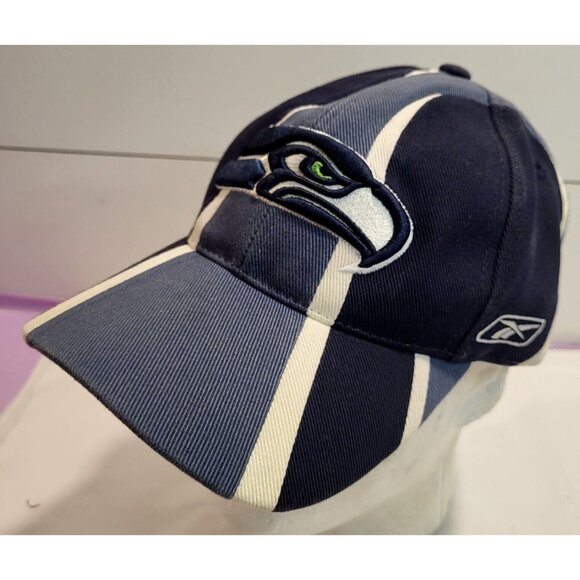 Seattle Seahawks Hat Cap Adjustable Strapback Reebok NFL Adult Football - Picture 1 of 12